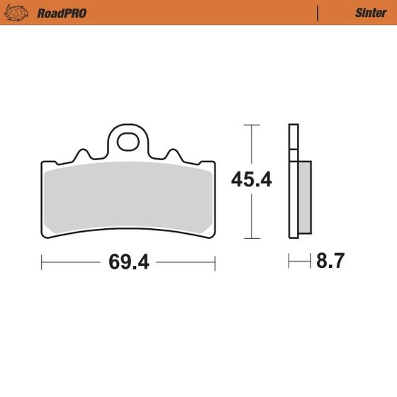 407601 MOTO-MASTER sintered front brake pad