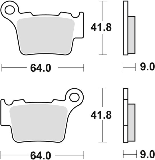 MCB743SI TRW sintered metal offroad brake pad