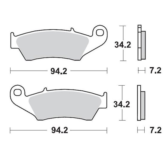 093411 MOTO-MASTER sintered metal racing brake pads