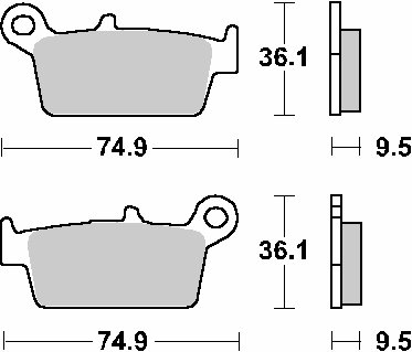 604RSI SBS brakepads racing sintered