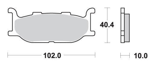 663HF SBS brakepads ceramic