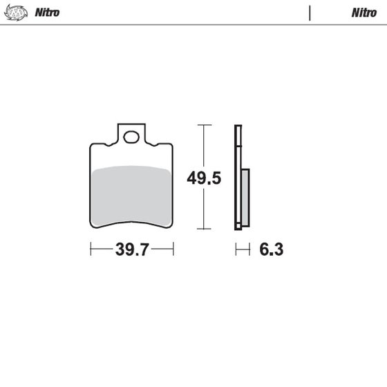 097821 MOTO-MASTER sintered metal brake pad