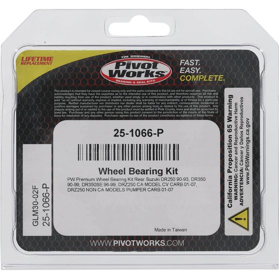 25-1066 All Balls wheel bearing kit rear