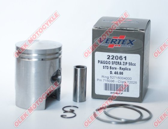 22061040 Vertex piston kit for gilera