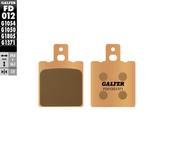 FD012G1371 GALFER street sinter brake pad