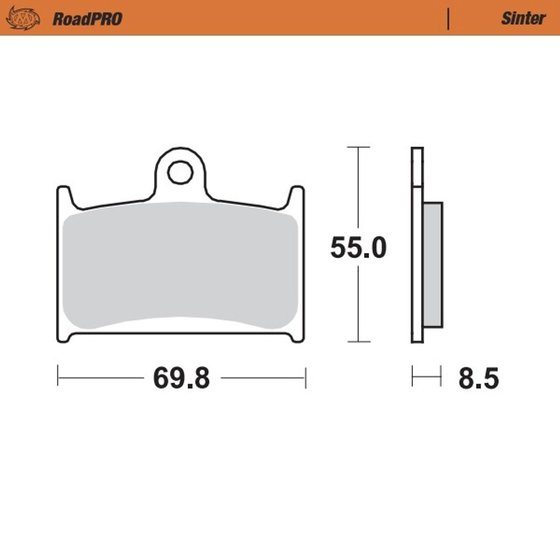 402401 MOTO-MASTER sintered front brake pad