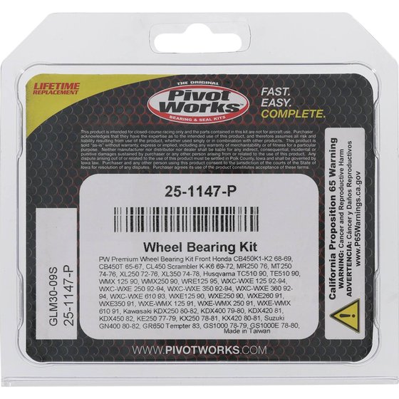 25-1147 All Balls wheel bearing kit front