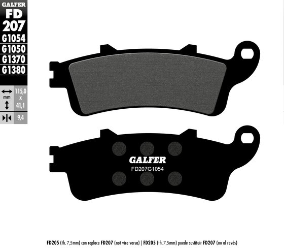 FD207G1054 GALFER semi-metal brake pad