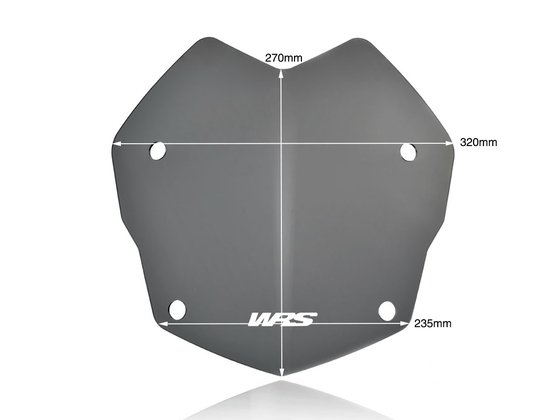 BM045FS WRS rallye windshield for bmw r1250gs