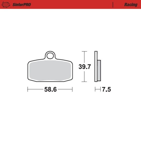 097411 MOTO-MASTER sintered metal racing brake pads