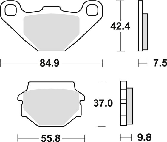 MCB523SI TRW sintered metal brake pad