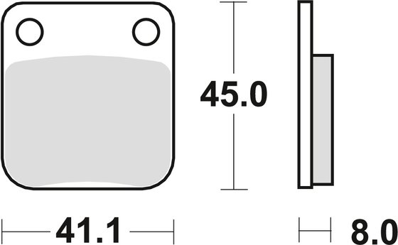 MCB510 TRW allround organic standard brake pad