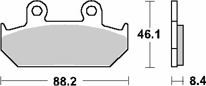 600HF SBS brakepads ceramic