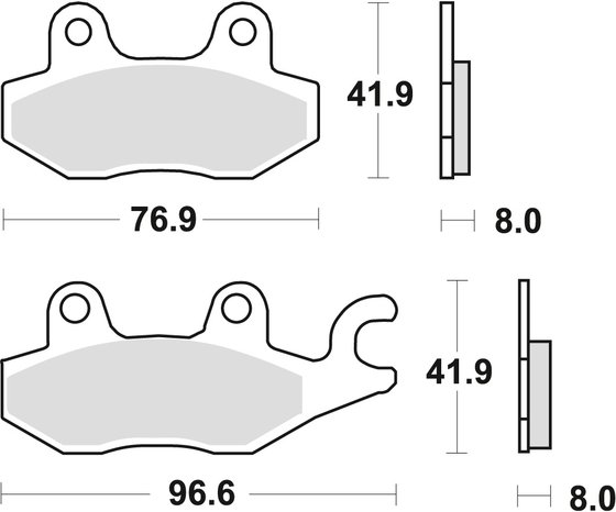 MCB615 TRW allround organic standard brake pad