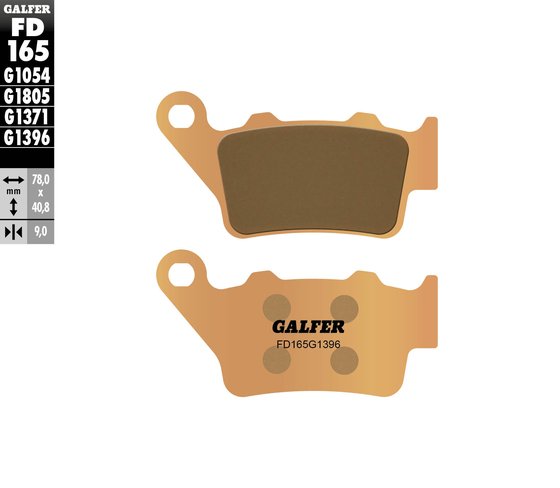 FD165G1396 GALFER street sinter brake pad