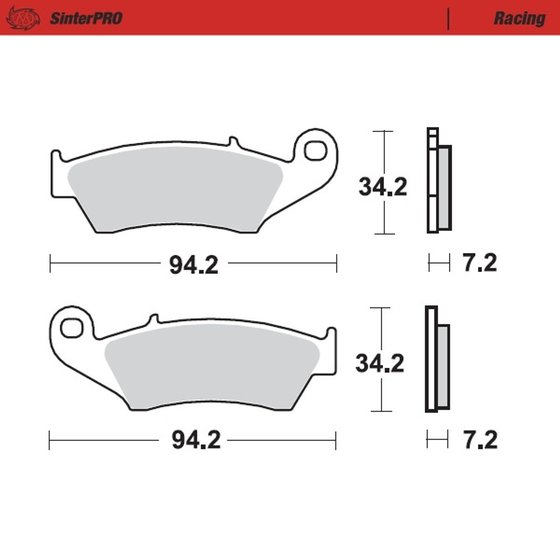 093411 MOTO-MASTER sintered metal racing brake pads