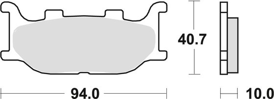 MCB666SV TRW sintered metal brake pad