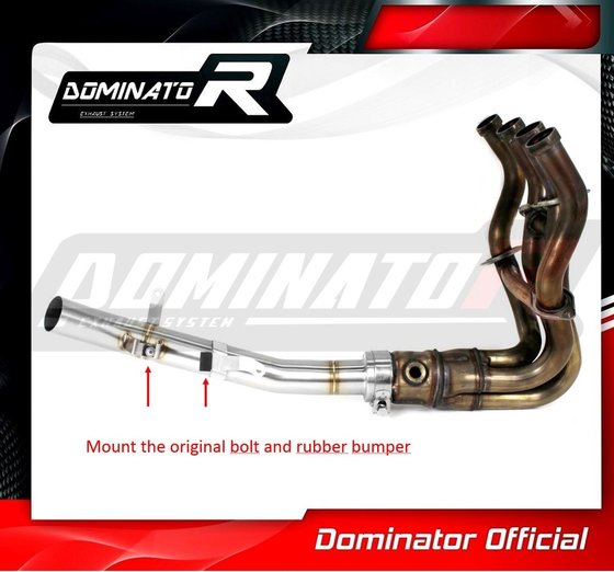 KA055D Dominator exhaust cat eliminator decat