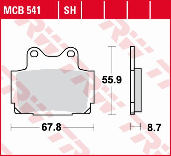 MCB541SH TRW sintered metal brake pads