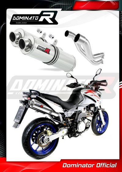 AP023DST-S Dominator exhaust silencer round