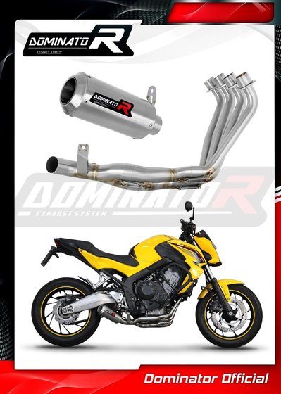 HO112DC-S Dominator full exhaust system silencer gp