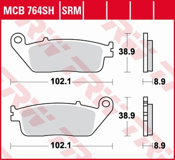 MCB764SH TRW sintered metal brake pad