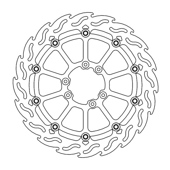 235-112339 MOTO-MASTER motomaster supermoto racing flame front disc tm: en, mx