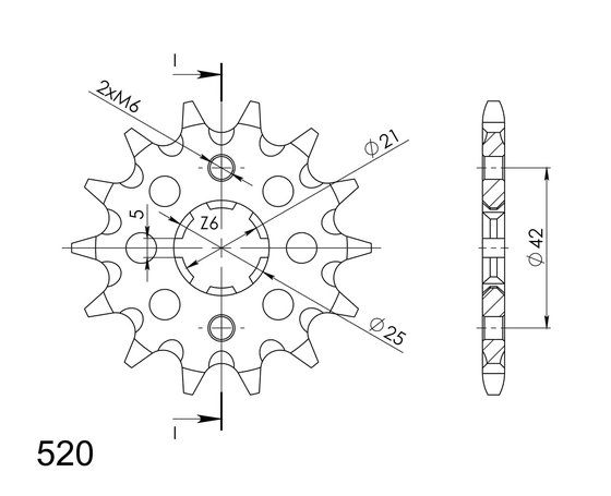 CST-569 Supersprox front sprocket