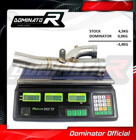 HO086D Dominator exhaust cat eliminator decat