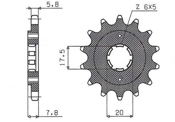 SUN39114 SUNSTAR SPROCKETS front sprocket