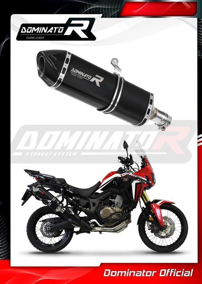 HO109DF7BL-S Dominator exhaust silencer hp7 black