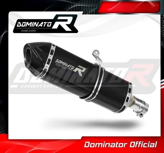 HO109DF7BL-S Dominator exhaust silencer hp7 black