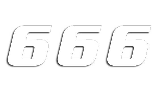 5049/10/6 BLACKBIRD RACING "number plate graphics - white pack"