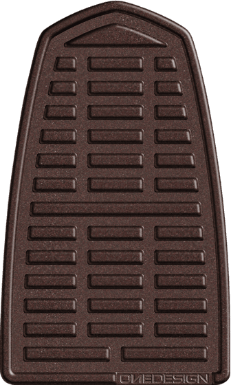 CGAN130P ONEDESIGN soft touch tank pad in brown