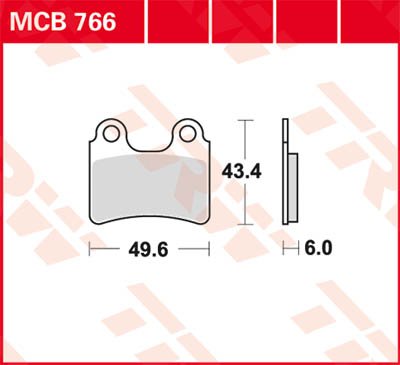 MCB766 TRW allround organic brake pad