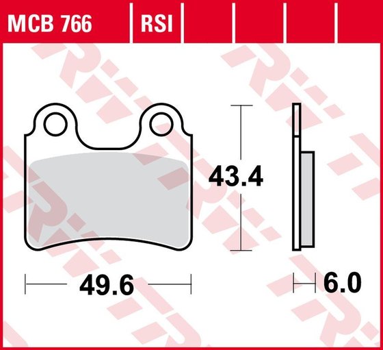 MCB766 TRW allround organic brake pad