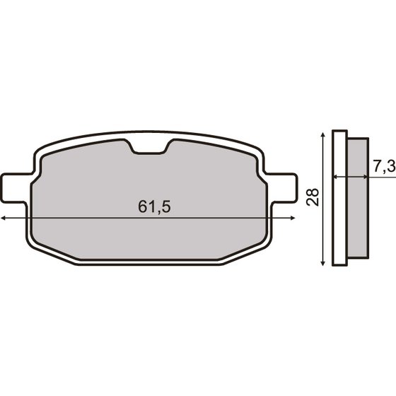 BT24032 101 OCTANE brake pads, front