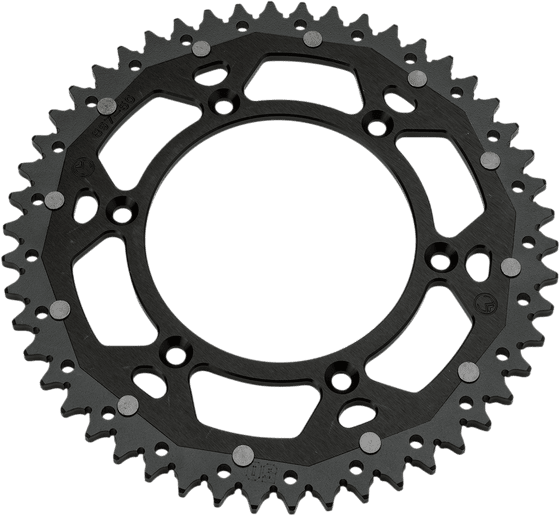 1210-808-51-10X MOOSE RACING dual mse rear sprocket - 51 teeth, 520 pitch, black/natural