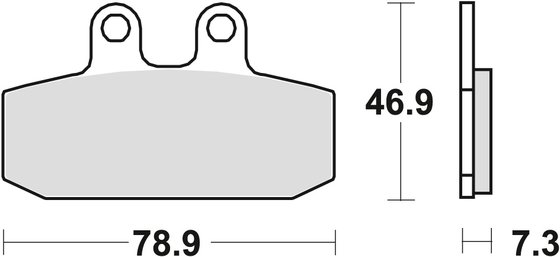 MCB557 TRW allround organic standard brake pad