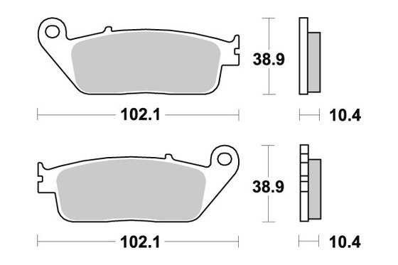 654HS SBS brakepads sintered