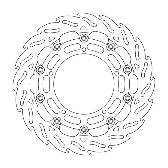 112097 MOTO-MASTER flame racing brake rotor