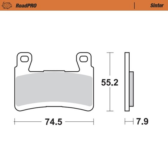 407901 MOTO-MASTER sintered front brake pad