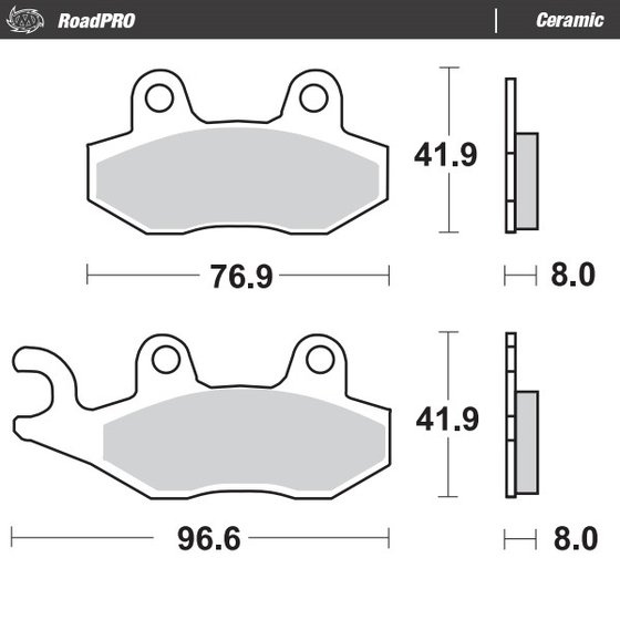 410504 MOTO-MASTER ceramic brake pad