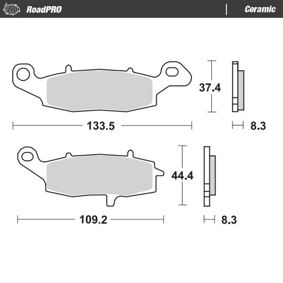 404204 MOTO-MASTER ceramic brake pad