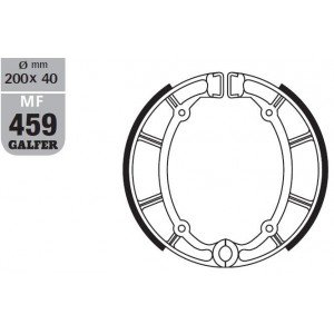 MF459G2165 GALFER rear brake shoes