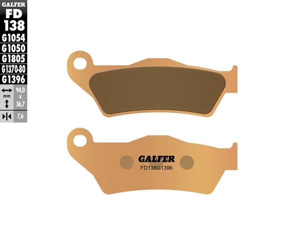 FD138G1396 GALFER street sinter brake pads - front