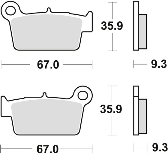 MCB739SI TRW sintered metal brake pad