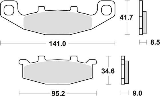 MCB569SV TRW sintered metal brake pad