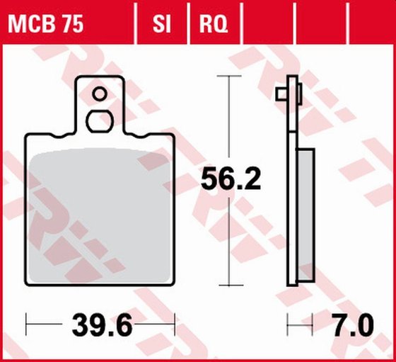 MCB75RQ TRW organic sport brake pad