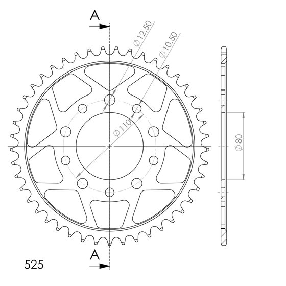 10504-45 Supersprox supersprox / jt rear sprocket 1332.45